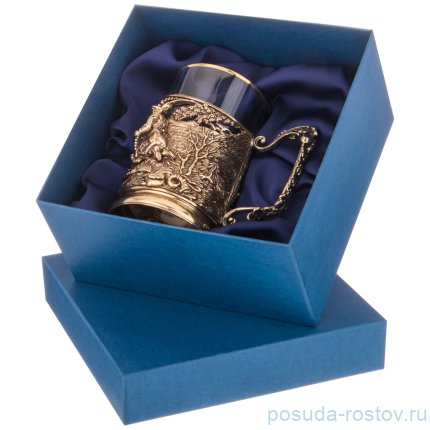 Стакан для чая 250 мл с подстаканником &quot;Охотники на привале&quot; / 268882