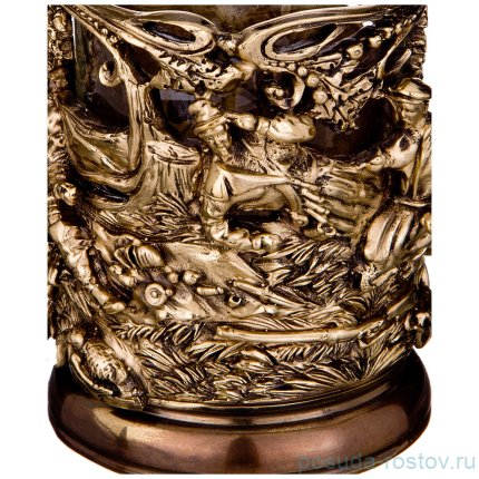 Стакан для чая 250 мл с подстаканником &quot;Охотники на привале&quot; / 268882