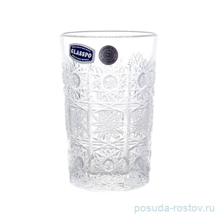 Стаканы для воды 180 мл 6 шт &quot;Glasspo /Хрусталь резной&quot; / 064481