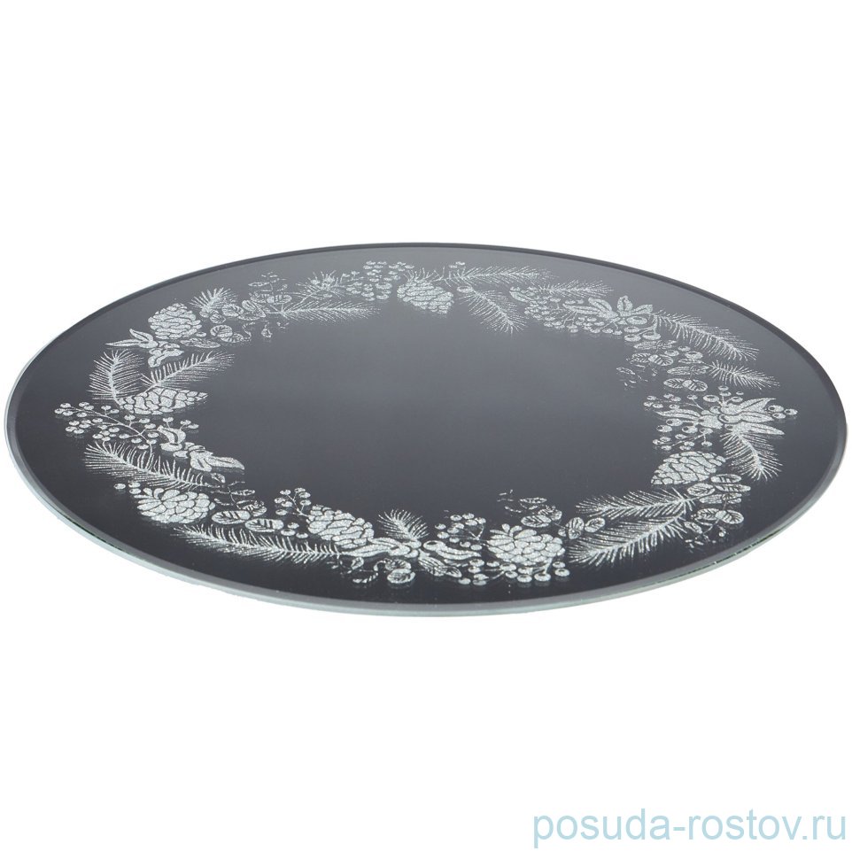 Блюдо 30 см вращающееся круглое "Silver mirror" / 379645 Блюдо 30 см вращающееся круглое "Silver mirror" / 379645