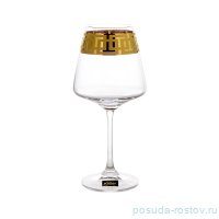 Бокалы для красного вина 360 мл 6 шт &quot;Наоми /Золотой орнамент&quot; / 105281