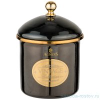 Банка для сыпучих продуктов 9 х 9 см эмалированная 500 мл шоколад &quot;Agness /Тюдор&quot; / 209820