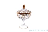 Конфетница 24 см н/н с крышкой &quot;Золотой узор&quot; SC / 154029