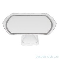 Поднос 28 см прямоугольный н/н &quot;Сабина /Платиновая лента /3132&quot; / 367003