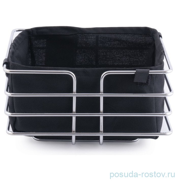 Хлебница 21 см квадратная чёрная /платина / 258517 Хлебница 21 см квадратная чёрная /платина / 258517