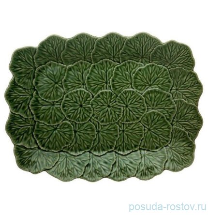 Блюдо 39 х 30 см прямоугольное зелёное &quot;Sardinheira&quot; / 269173