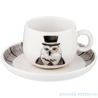Кофейная пара 110 мл 1 шт &quot;Fashion Animals /Филин&quot; / 213584