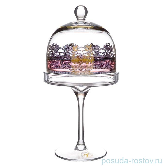 Конфетница с крышкой н/н "Timon /Розовая с золотом /660" / 284837 Конфетница с крышкой н/н "Timon /Розовая с золотом /660" / 284837