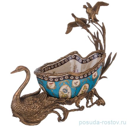 Конфетница 28 х 20 см h-40 см &quot;Птицы /Lefard&quot; / 191306