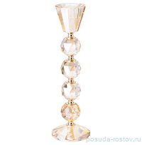 Подсвечник на 1 свечу 8 х 27 см янтарный / 341140