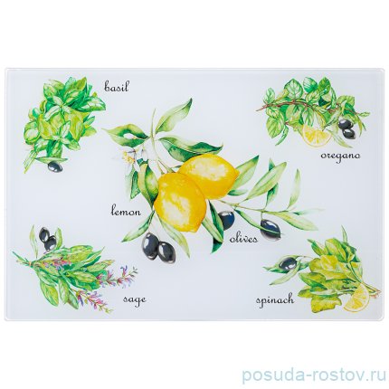 Доска разделочная 20 х 30 х 0,4 см стеклянная / 270711