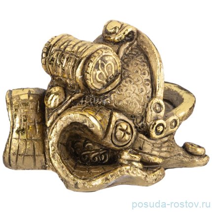 Подставка для мелочей 11 х 8 см &quot;Жаба&quot; /бронза с позолотой / 273619