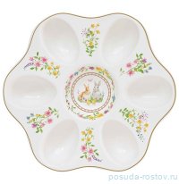 Блюдо для яиц 21 см &quot;Кролики и цветы /Happy Easter&quot; / 369071