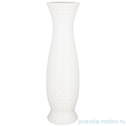 Ваза для цветов 58 см напольная &quot;Белая глазурь&quot; / 233285