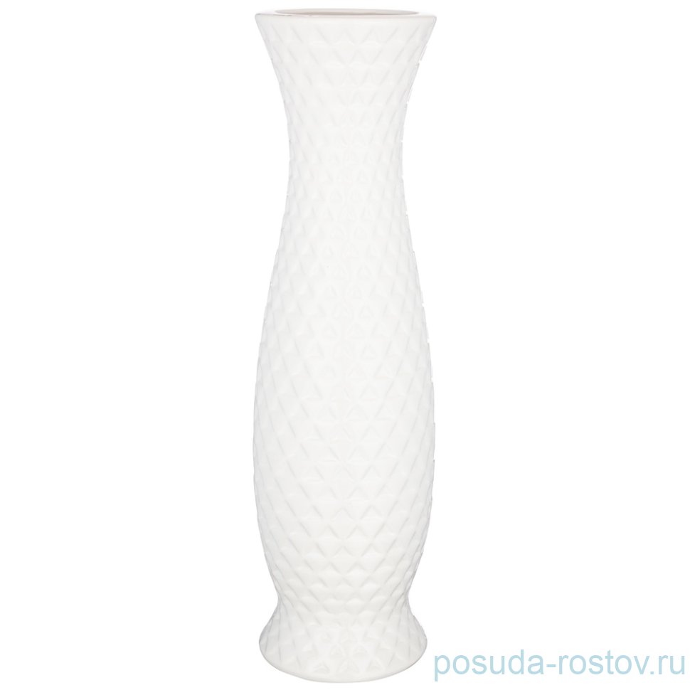 Ваза для цветов 58 см напольная "Белая глазурь" / 233285
