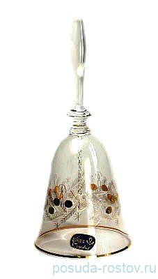 Колокольчик Новогодний h-18 см &quot;Праздничная ёлка&quot; золотой кант  / 111400