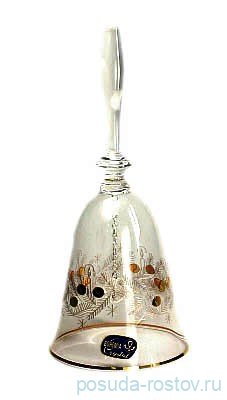 Колокольчик Новогодний h-18 см "Праздничная ёлка" золотой кант  / 111400 Колокольчик Новогодний h-18 см "Праздничная ёлка" золотой кант  / 111400