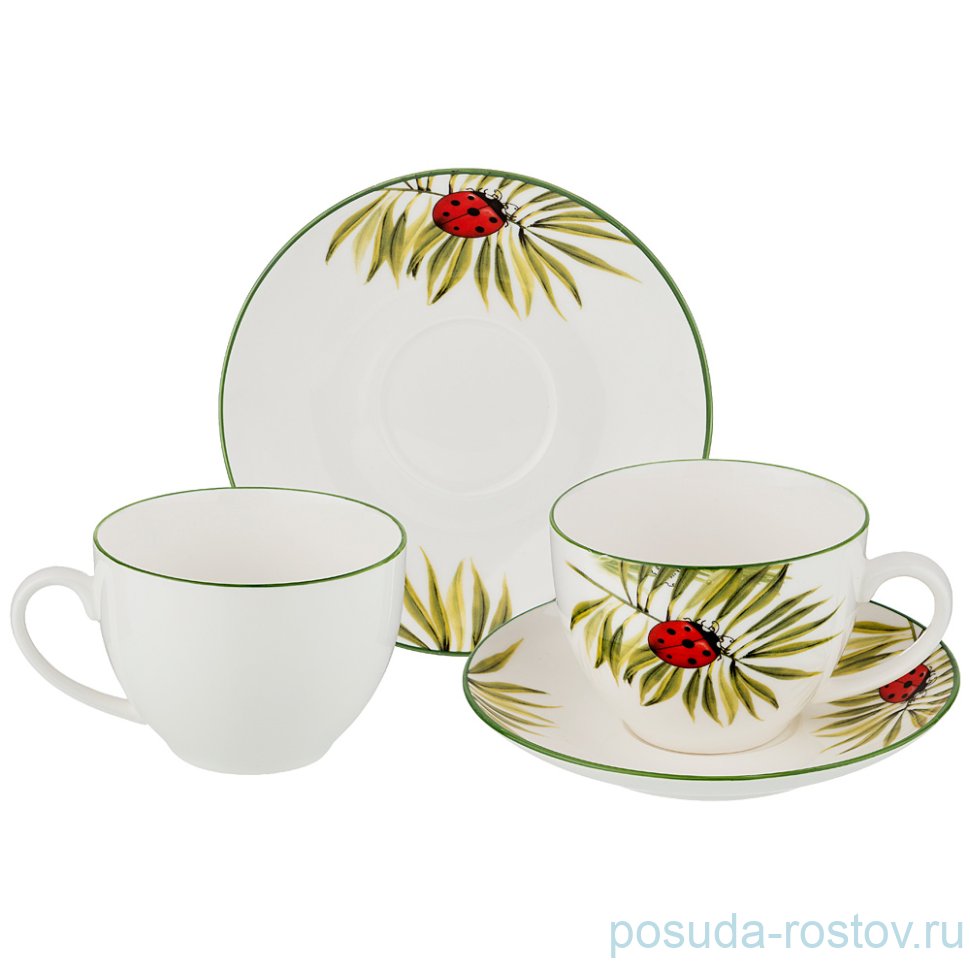 Набор чайных пар 300 мл 2 шт "леди-баг" / 190295