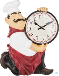 Часы настенные 35 х 25 х 5 см кварцевые &quot;CHEF KITCHEN&quot; / 187892