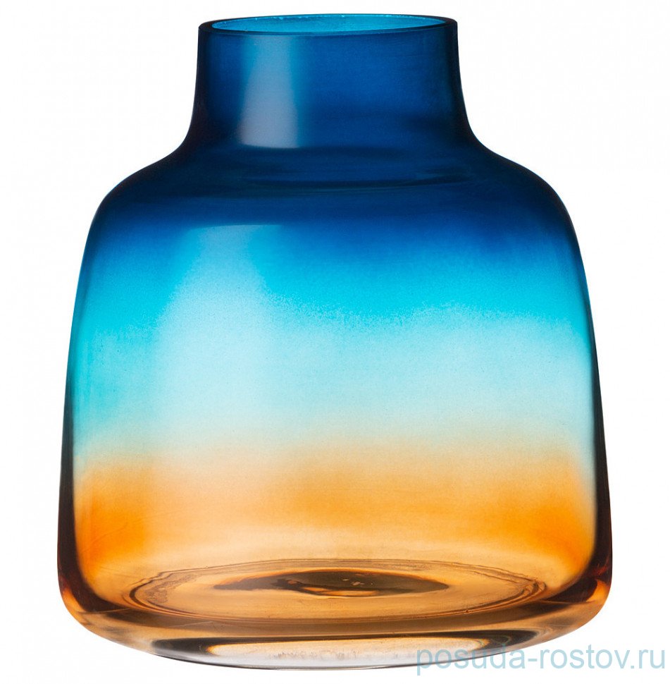 Ваза для цветов 15 см "leona blue amber" / 280601