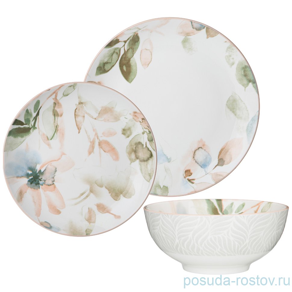 Столовый сервиз на 4 персоны 12 предметов "Aquarelle" / 250999 Столовый сервиз на 4 персоны 12 предметов "Aquarelle" / 250999