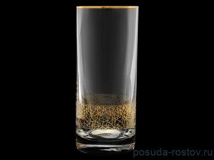 Стаканы для воды 300 мл 6 шт &quot;Золотая паутинка снизу&quot; / 096511