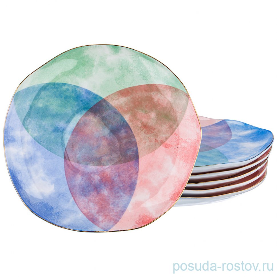 Набор тарелок 26 см 6 шт "Парадиз /Отводка золото" / 187513