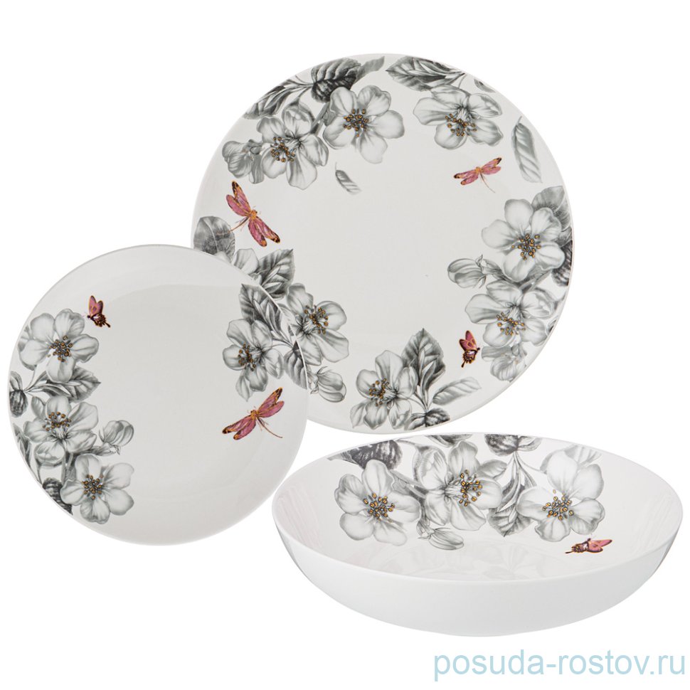 Набор тарелок 12 предметов "райские яблочки" / 225618
