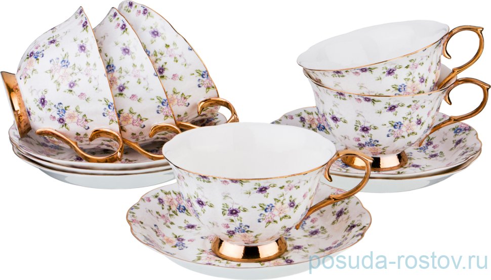 Набор чайных пар 250 мл 6 шт "Эймери" / 193808