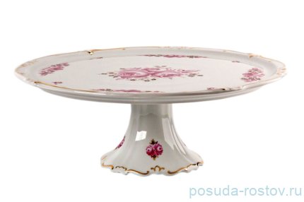 Тортница 33 см н/н &quot;Роза /Золото&quot; / 015881