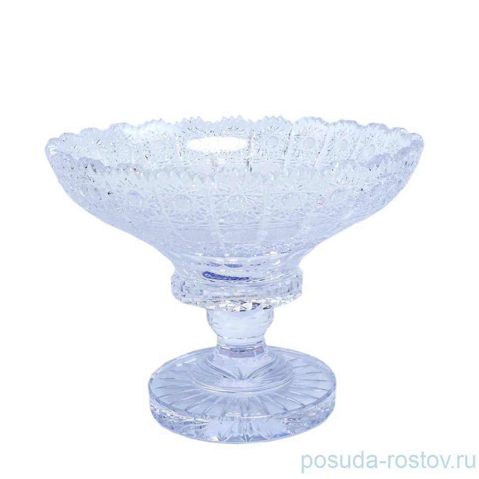 Ваза для конфет 20,5 см н/н "Glasspo /Хрусталь резной" / 011743