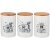 Набор банок для сыпучих продуктов 650 мл 3 шт "Ля мур /Agness" / 230246