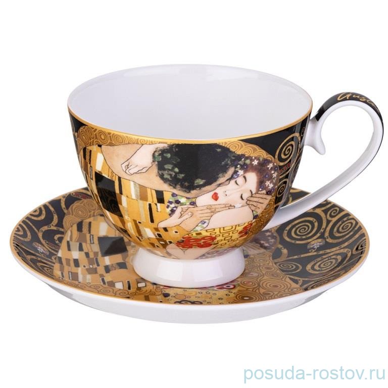 Чайная пара 250 мл "поцелуй (г. климт)" / 350104 Чайная пара 250 мл "поцелуй (г. климт)" / 350104