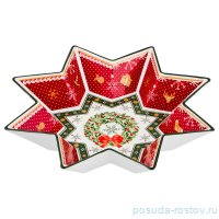 Салатник 32 х 6 см Звезда &quot;Christmas Collection /Венок&quot; / 192432