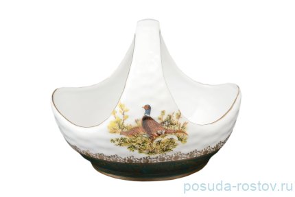 Корзинка 17 см &quot;Корона /Охота зелёная&quot; / 042348