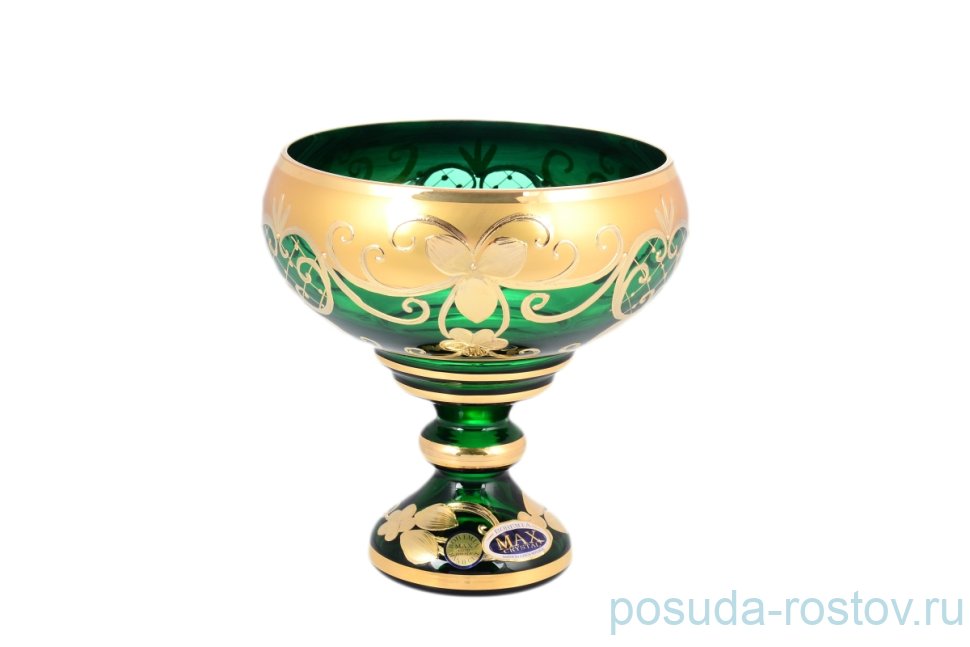 Конфетница 16 см н/н "Лепка зелёная" SC / 145708
