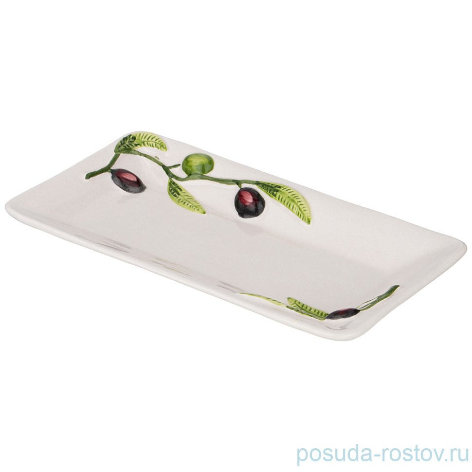 Блюдо 25 х 13 см прямоугольное "Оливки" / 215378 Блюдо 25 х 13 см прямоугольное "Оливки" / 215378
