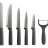 Набор кухонных ножей 6 предметов в подставке графитовый &quot;Streak&quot; / 374708
