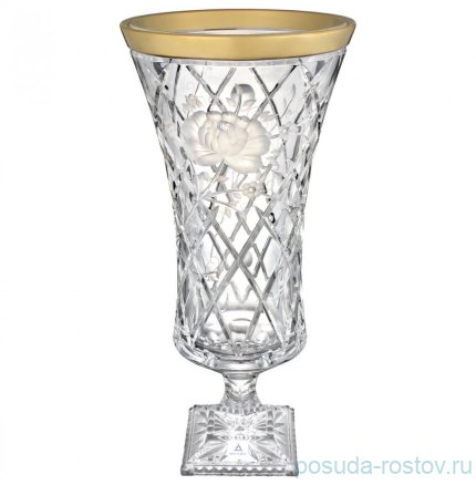 Ваза для цветов 43 см н/н &quot;Роза /Золотой кант&quot; / 377612