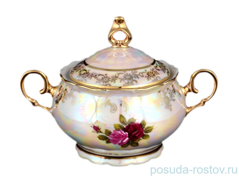 Сахарница "Офелия /Роза перламутр" / 033780