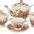 Чайный сервиз на 6 персон 15 предметов "Корейская Роза"  / 187781
