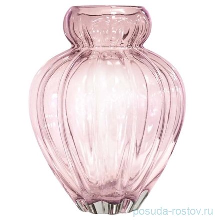 Ваза для цветов 20 см розовая &quot;Audrey&quot; / 366213