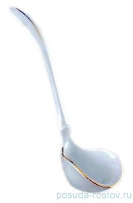 Ложка 20 см для соусника "Бернадотт /Серая роза /золото" / 006323