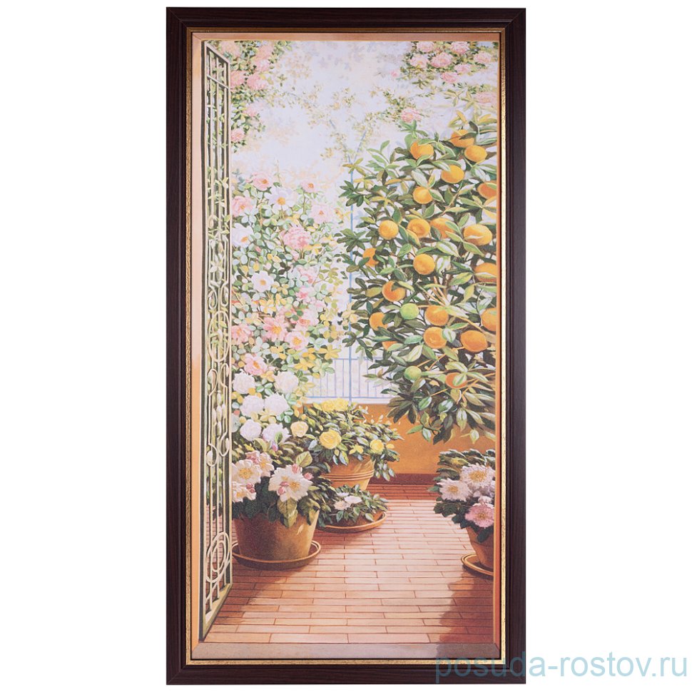 Картина 50 х 100 см /рамка цвета венге с золотой окантовкой / 262830