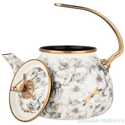 Чайник 3 л эмалированный &quot;Яблоневый сад&quot; / 263605