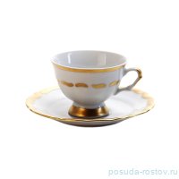 Кофейная пара 120 мл 1шт н/н &quot;Мария-Тереза /Широкая золотая отводка&quot; / 172109