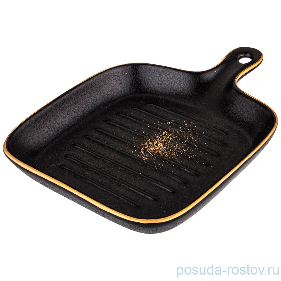 Блюдо для запекания 24 см прямоугольное с ручкой "Midnight gold" / 236782