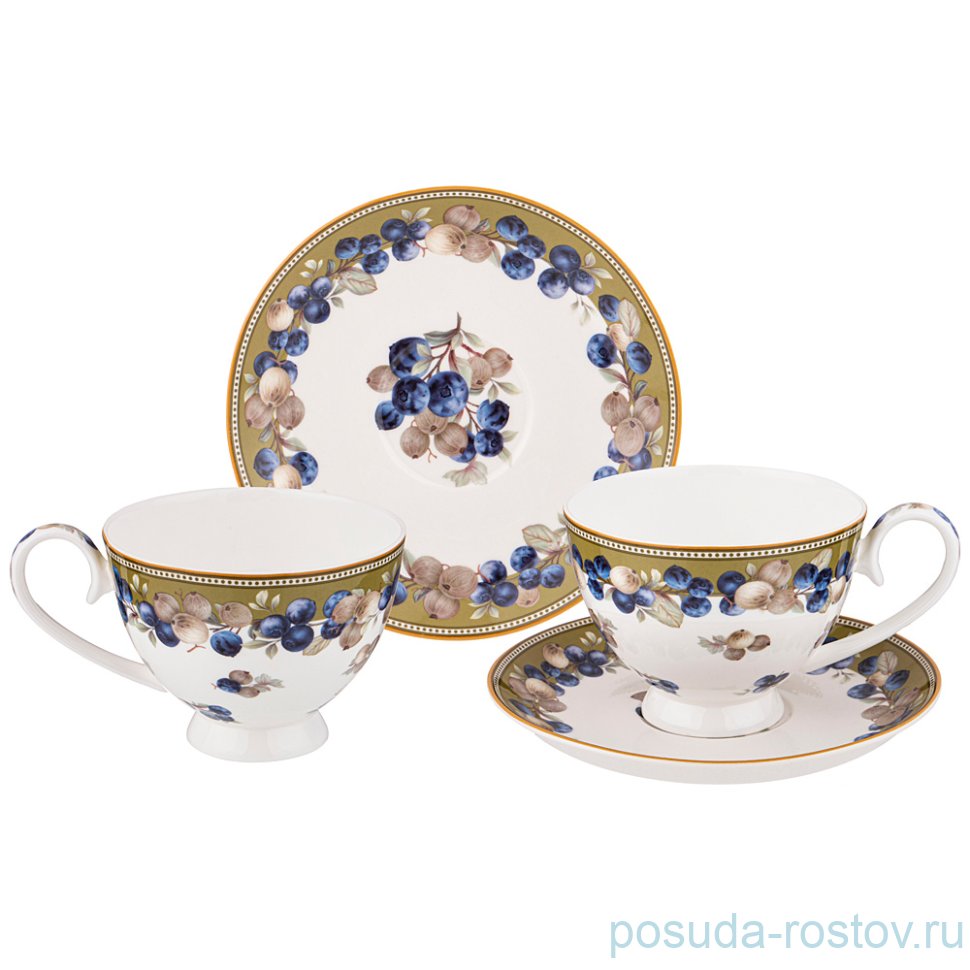 Набор чайных пар 250 мл 2 шт "Фрукты" / 271671