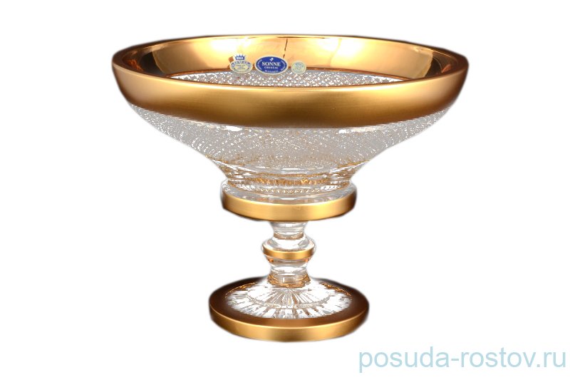 Фруктовница 25 см н/н "Фелиция  /Sonne Crystal /Золото" / 099898