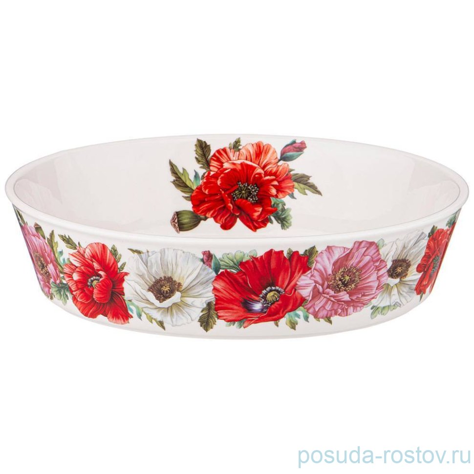 Салатник 22 х 16 х 5,5 см "Маки" / 272619 Салатник 22 х 16 х 5,5 см "Маки" / 272619